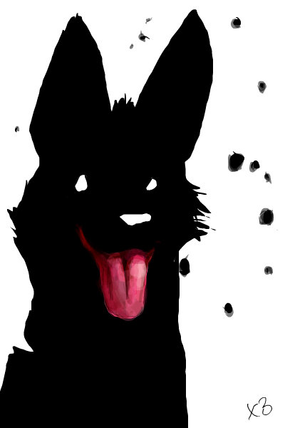 400x600 Happy Dog An Animals Speedpaint Drawing - Happy Dog Drawing