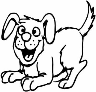 320x306 Animal Happy Dog Coloring Pages Online Coloring Pages - Happy Dog Drawing