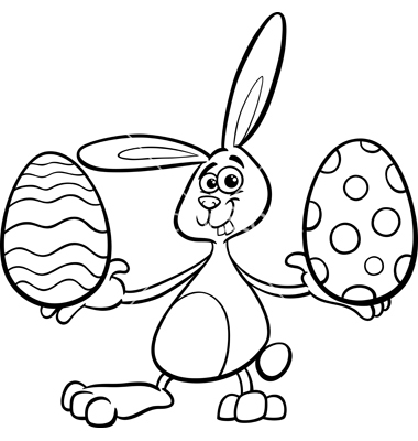 380x400 Easter Bunny Drawings - Happy Easter Drawings