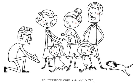 455x280 Huge Collection Of 'family Drawing Images' Download More Than - Happy Family Drawing