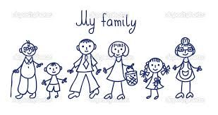 309x163 Image Result For Kid Family Drawing Family Portrait Drawing - Happy Family Drawing