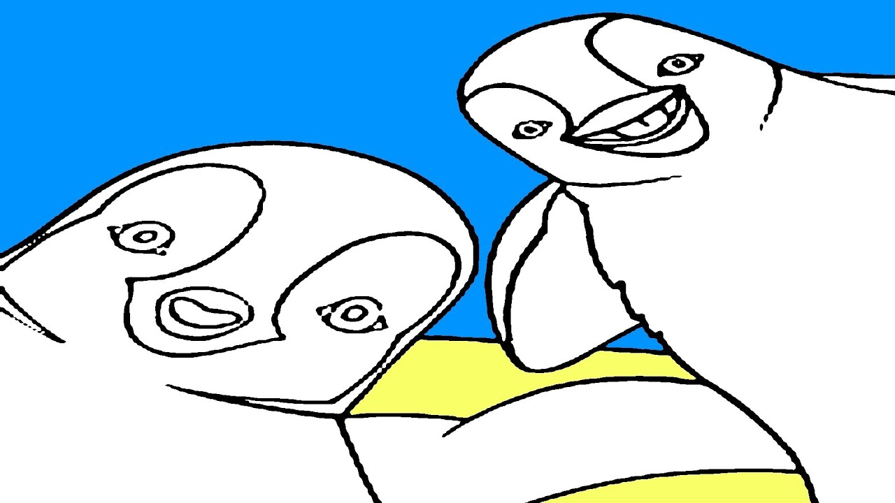 1280x720 Happy Feet Drawing - Happy Feet Drawing