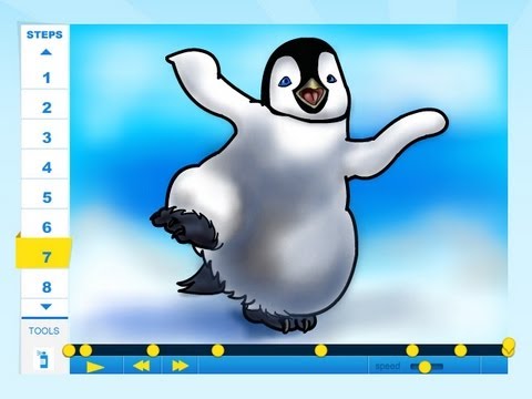 480x360 how to draw erik from happy feet two the movie - Happy Feet Drawing