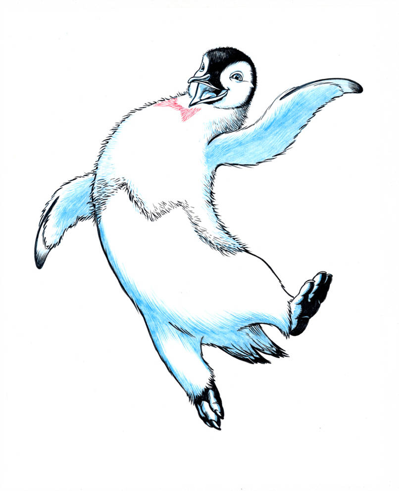 806x991 Happy Feet - Happy Feet Drawing