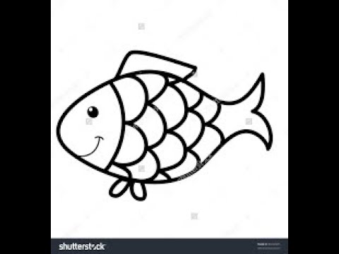 480x360 How To Draw A Cool, Happy Fish!!! - Happy Fish Drawing