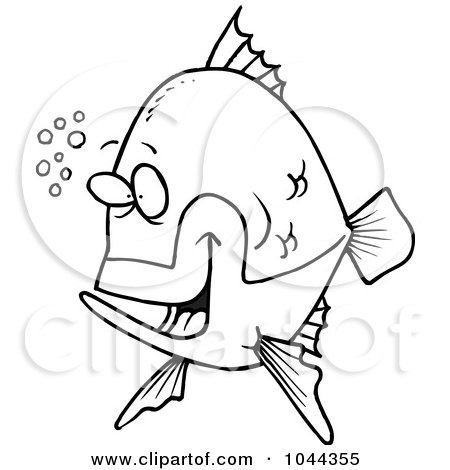 450x470 Royalty Free - Happy Fish Drawing