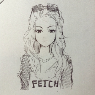 320x320 Happy Pocky Day So Fetch - Happy Girl Drawing