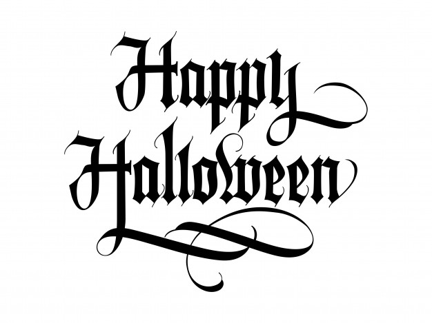626x469 happy halloween lettering vector free download - Happy Halloween Drawings