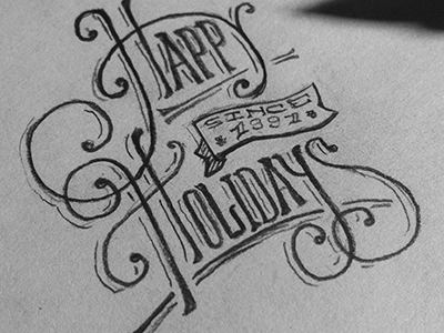 400x300 happy holidays - Happy Holidays Drawing