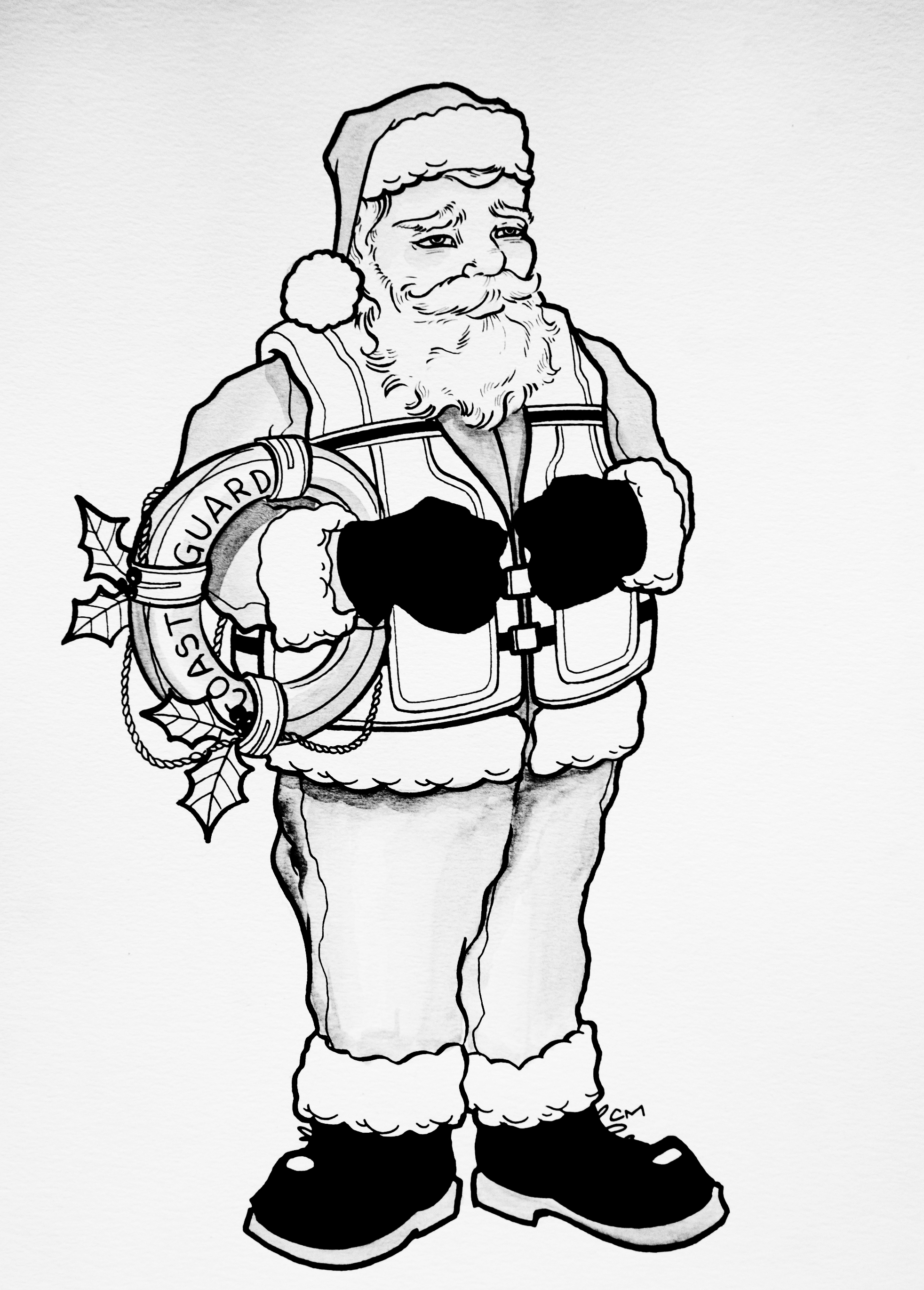 1964x2740 the drawing board happy holidays! coast guard all hands - Happy Holidays Drawing