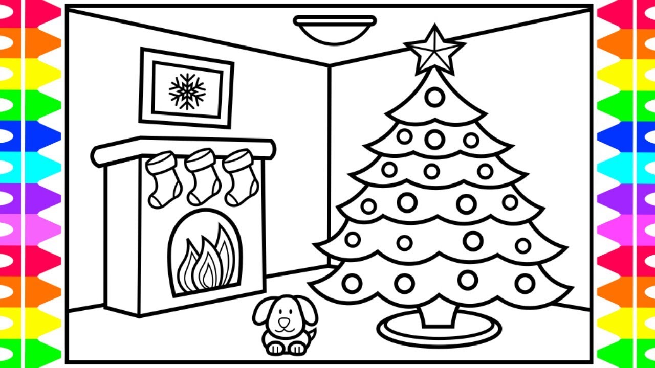 1280x720 happy holidays how to draw a christmas tree for kids - Happy Holidays Drawing