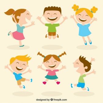 338x338 Happy Kids Illustration Kid Drawing Tutorial Kids Vector - Happy Kid Drawing