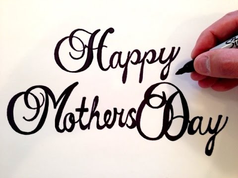 480x360 How To Draw Happy Mother's Day - Happy Mothers Day Drawings