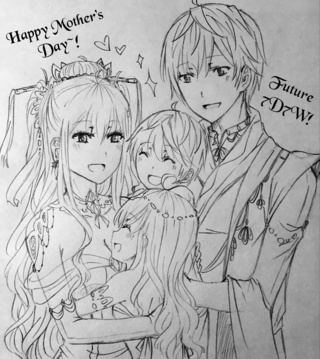 320x359 Mothersday Drawings On Paigeeworld Pictures Of Mothersday - Happy Mothers Day Drawings