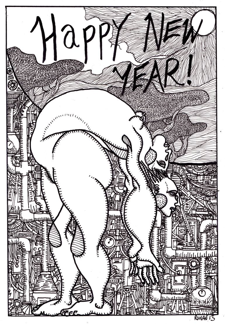 770x1106 happy new year! drawing - Happy New Year Drawing