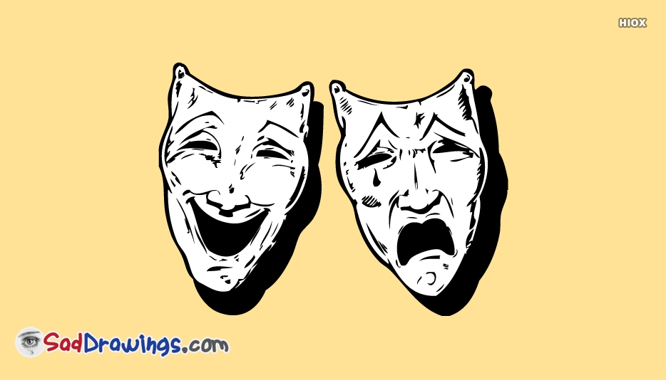 934x534 Drawing Of Happy And Sad Face - Happy Sad Face Drawing