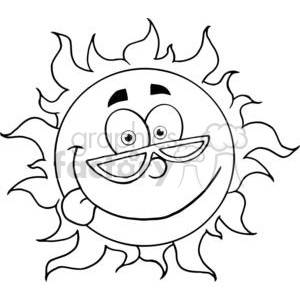 Happy Sun Drawing