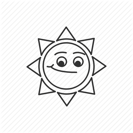 512x512 forecast, happy sun, hot, summer, sun, sunlight, sunrise icon - Happy Sun Drawing