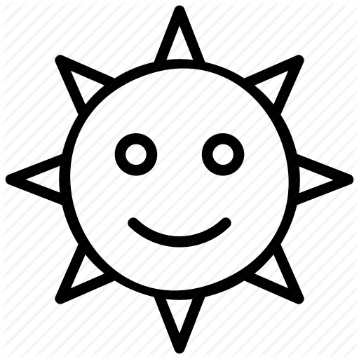 512x512 happy sun, summer sunshine, sun, sunshine, winter sun icon - Happy Sun Drawing