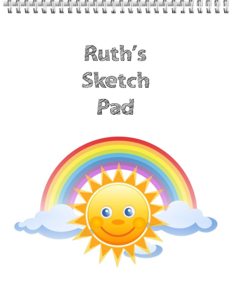 758x1000 Personalised Drawing Sketch Book Doodle - Happy Sun Drawing