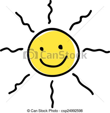 450x462 happy sun doodle illustration of a smiley sun - Happy Sun Drawing