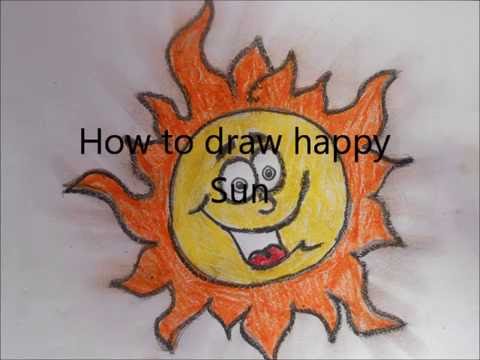 480x360 how to draw happy sun - Happy Sun Drawing
