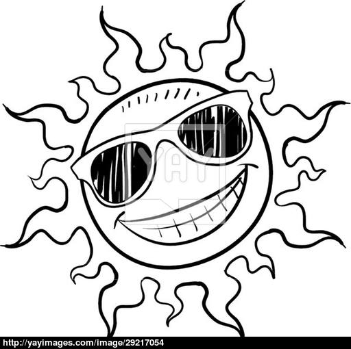 512x510 stylish happy sun vector vector - Happy Sun Drawing