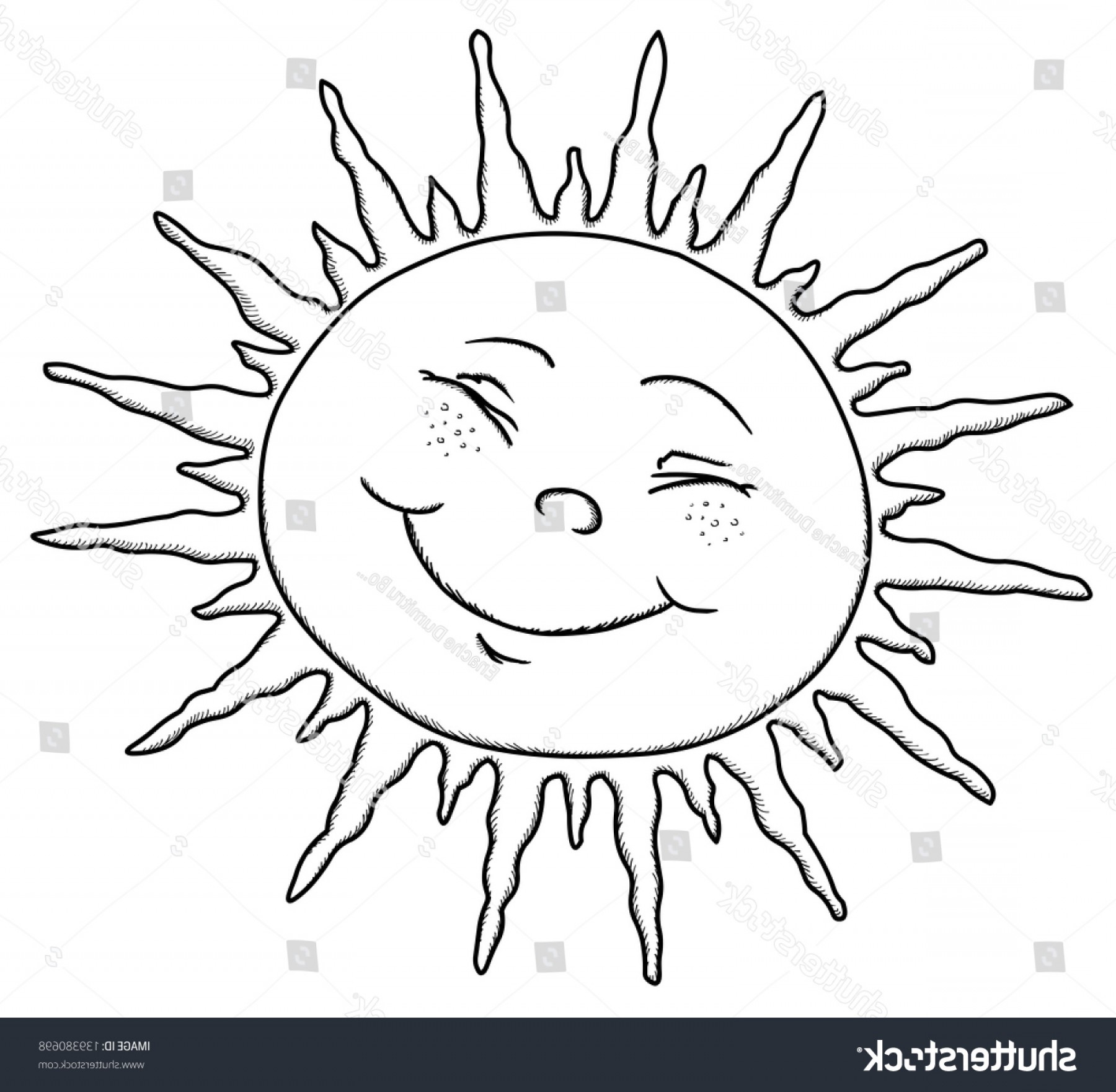1800x1761 Sun Drawing - Happy Sun Drawing