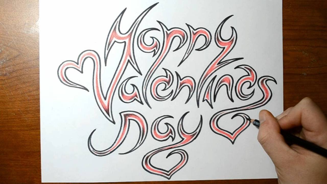 1280x720 happy valentines day - Happy Valentines Day Drawings