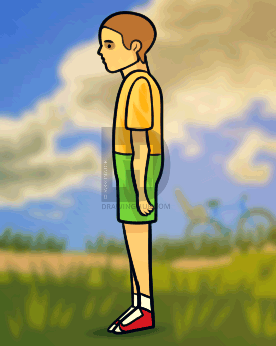 548x686 how to draw irresponsible dads son from happy wheels, step - Happy Wheels Drawing
