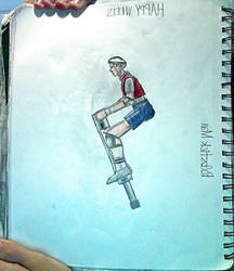 216x250 pogostick man from happy wheels drawing - Happy Wheels Drawing