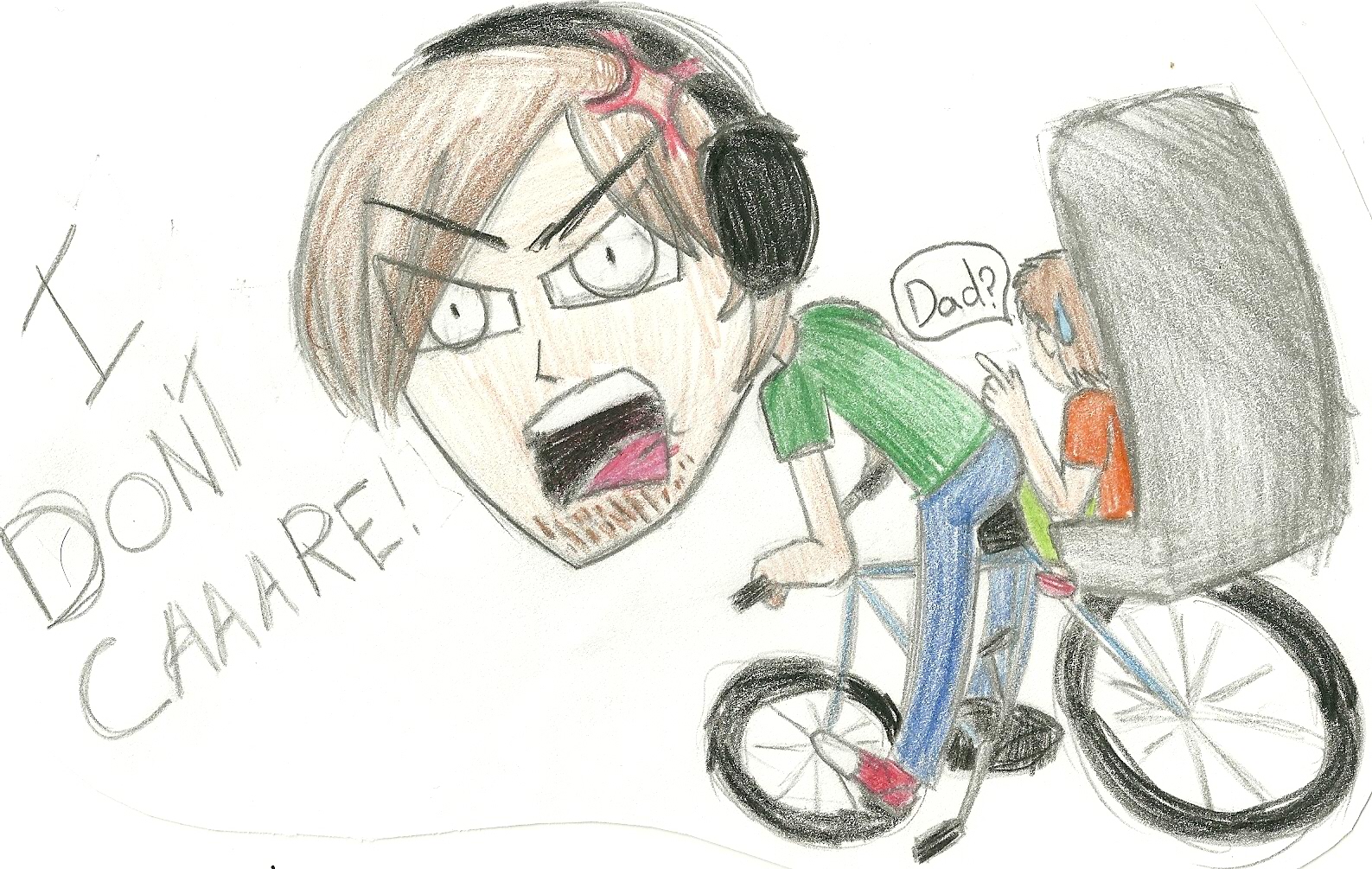 1587x1005 Who Am I - Happy Wheels Drawing