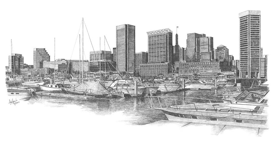 900x475 baltimore harbor drawing - Harbor Drawing