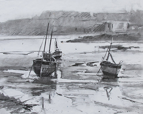500x400 How To Capture Atmospheric Harbour Scenes - Harbour Drawing