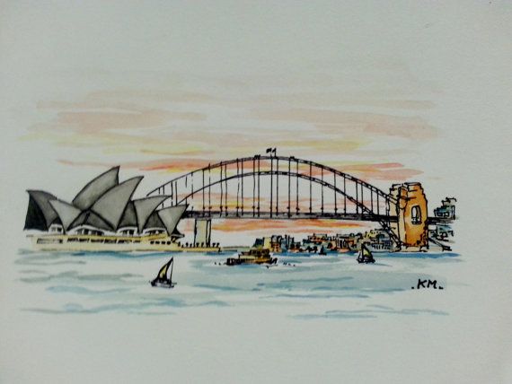 570x428 Sydney Harbour Bridge - Harbour Drawing