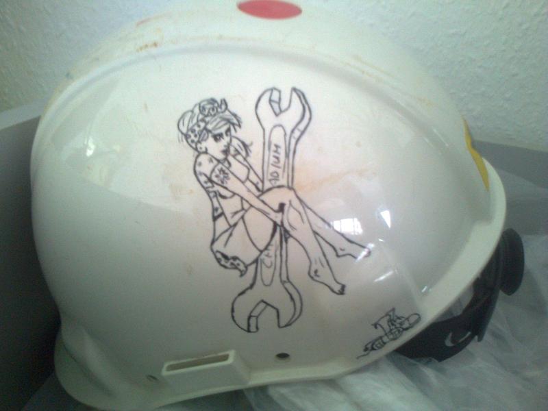 800x600 decorations perma marker on hard hat - Hard Hat Drawing