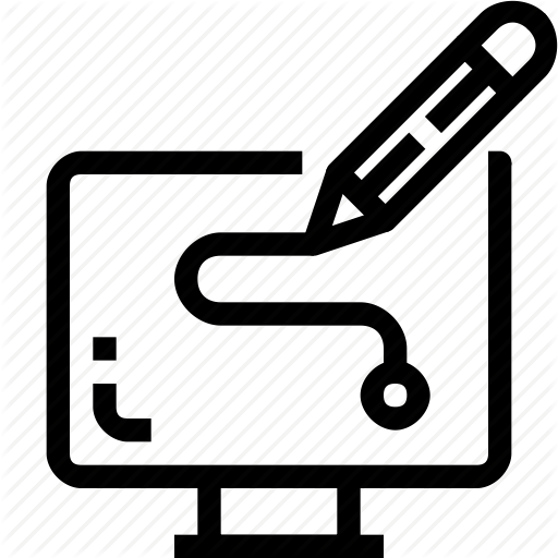 512x512 computer, creative, design, draw, hardware, monitor icon - Hardware Drawing