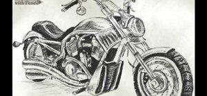 300x140 how to draw a harley davidson v rod drawing illustration - Harley Davidson Drawing Outline