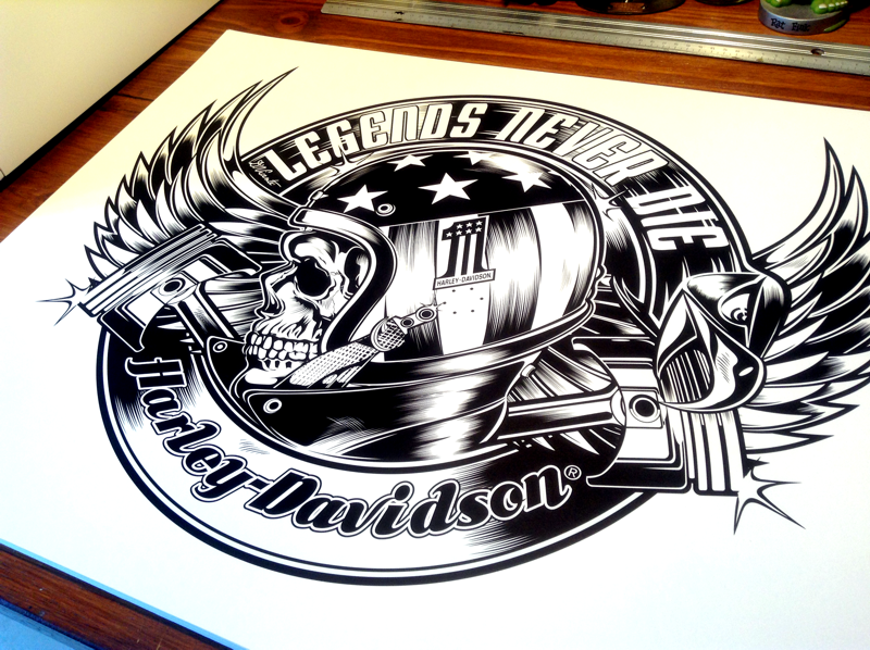 800x598 harley davidson - Harley Davidson Logo Drawings
