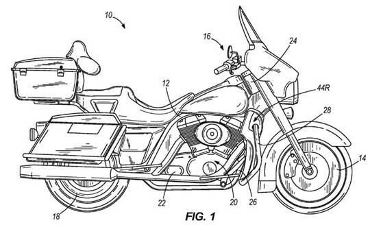 540x331 Harley Davidson Water Cooled Heads Patent - Harley Davidson Motorcycle Drawing