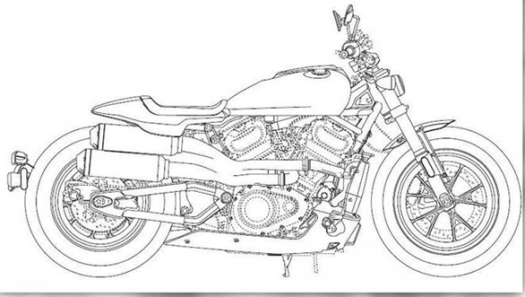 586x331 Harley Davidson Streetfighter, Custom And Pan America - Harley Davidson Motorcycle Drawing