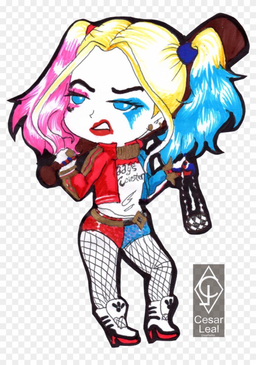 840x1197 Harley Quinn Clipart Cute - Harley Drawing