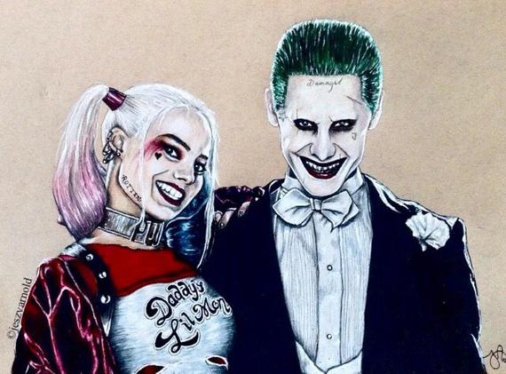 Harley Quinn And Joker Drawings At Paintingvalleycom