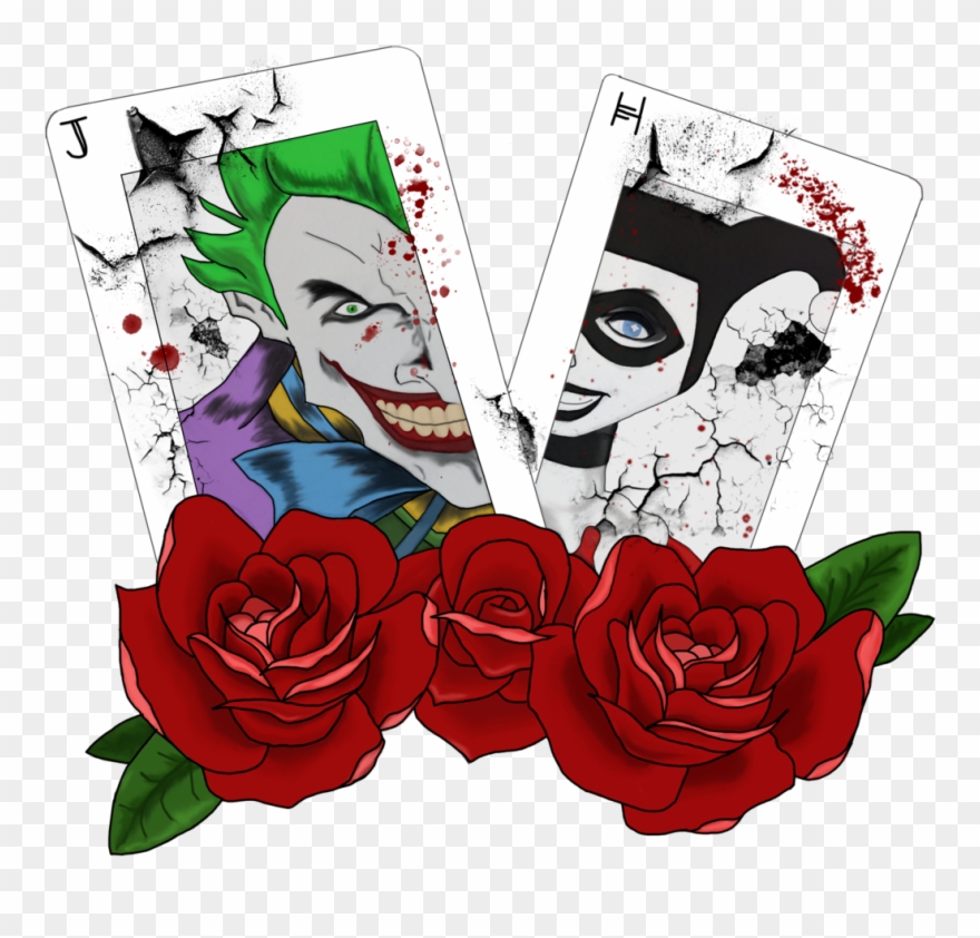 880x842 Vector Transparent Urianity Abbie - Harley Quinn And Joker Drawings