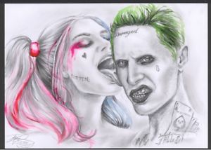 Joker And Harley Quinn Pencil Drawing
