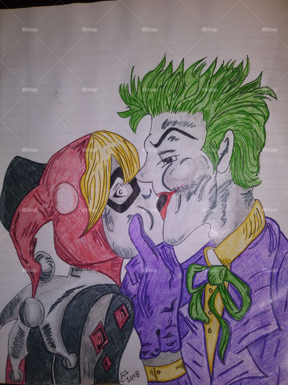 960x1280 harley quinn and joker drawing stock photo - Harley Quinn And Joker Drawings