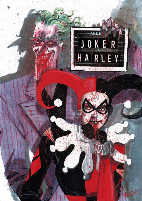 494x700 harley quinn the joker - Harley Quinn And Joker Drawings