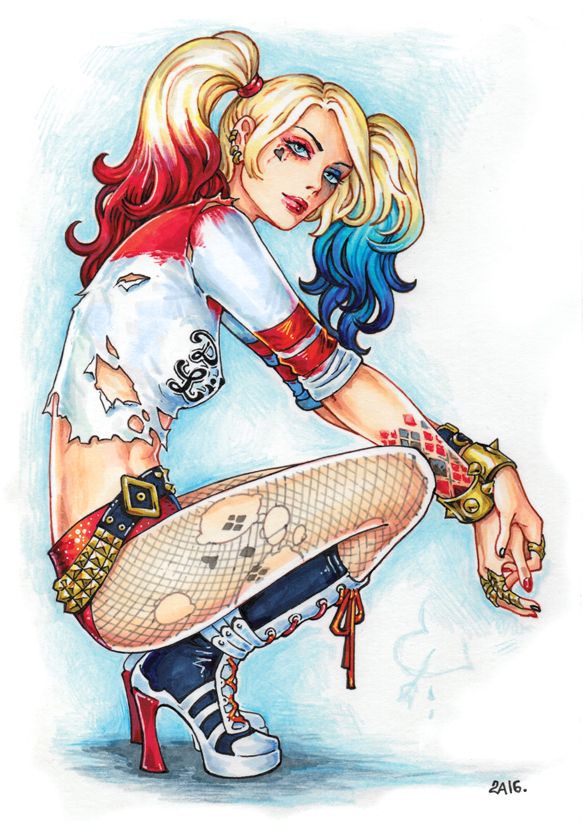 Harley Quinn Anime Drawing At Explore Collection Of Harley Quinn Anime Drawing 5196