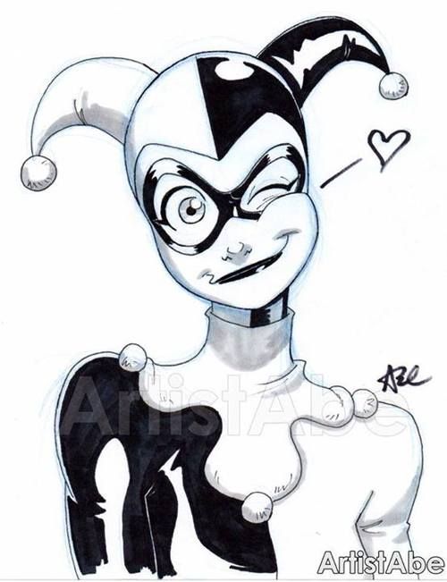 500x651 Harley Quinn - Harley Quinn Cartoon Drawing