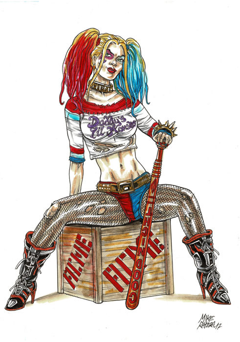 491x699 ratera, mike - Harley Quinn Cartoon Drawing